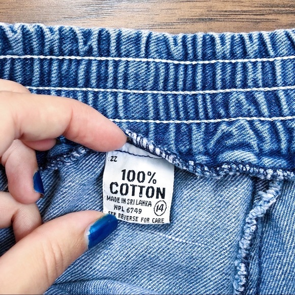 vintage • 70s high waisted denim shorts mini booty super high rise 1970s retro - Picture 4 of 8